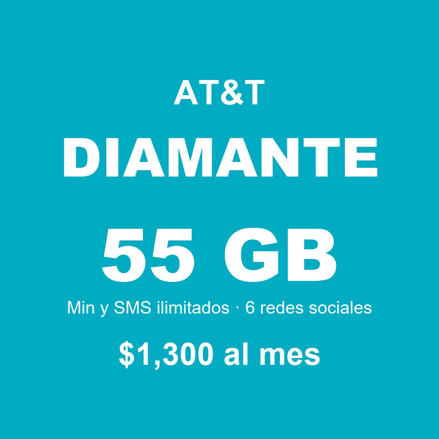 Plan AT&T Diamante — 55 GB