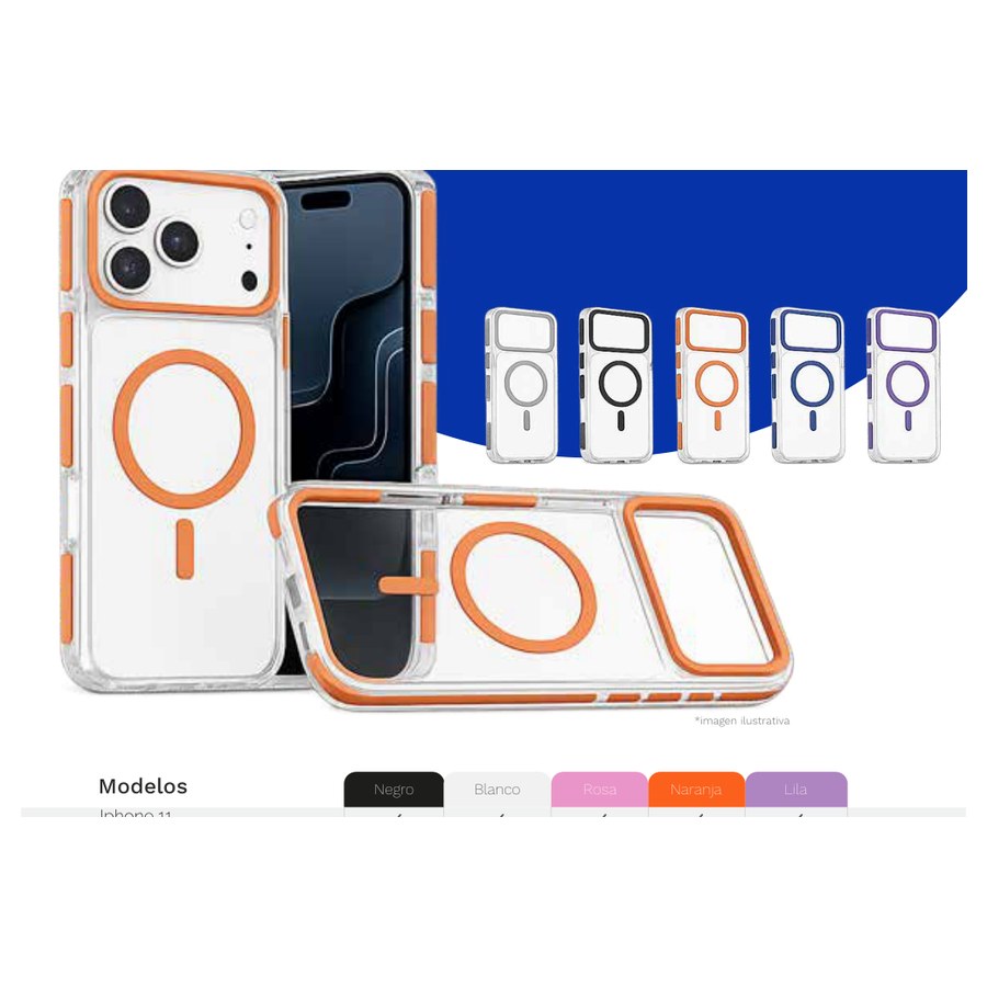 Funda Transparente Color MagSafe