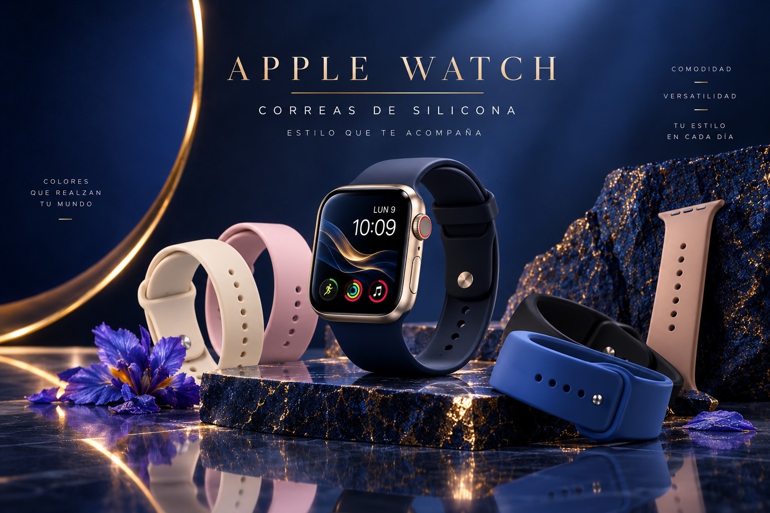 Correa de silicona para Apple Watch ⌚