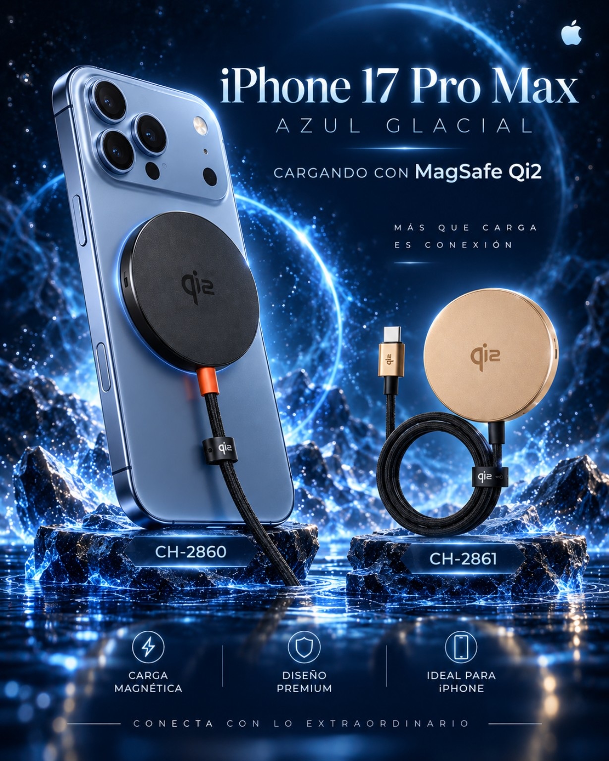 Cargador Magnético Mcdodo Qi2 15W